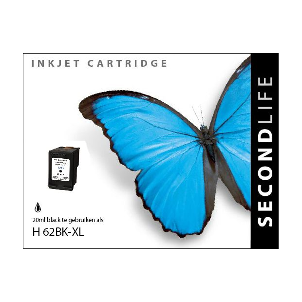 SecondLife - HP 62 XL Black SecondLife - HP 62 XL Black